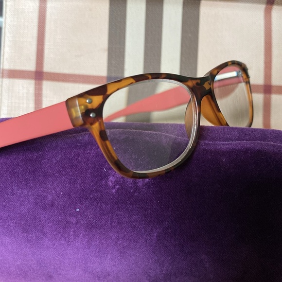Tortoise Brown Frames Pinkish Arms Readers Strength 2.5 - Picture 11 of 11
